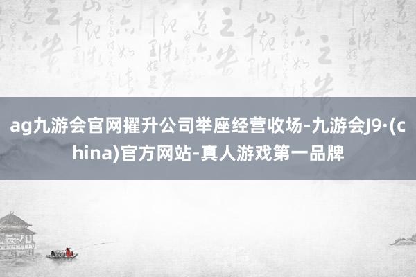 ag九游会官网擢升公司举座经营收场-九游会J9·(china)官方网站-真人游戏第一品牌