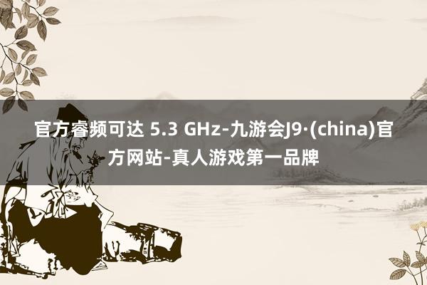 官方睿频可达 5.3 GHz-九游会J9·(china)官方网站-真人游戏第一品牌