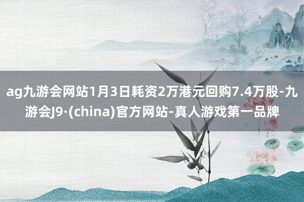 ag九游会网站1月3日耗资2万港元回购7.4万股-九游会J9·(china)官方网站-真人游戏第一品牌
